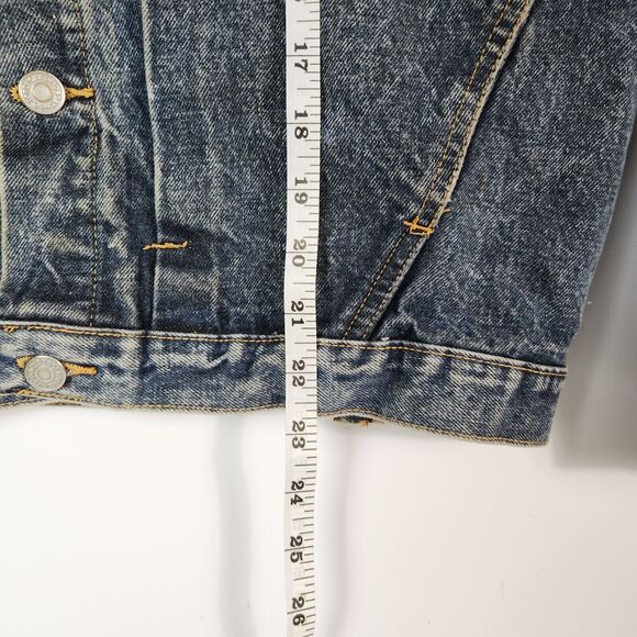 Vtg 80s Jordache Jean Jacket Womens S Y2k Style Bratz Chore Wear Gorpcore 1990s - Picture 10 of 12